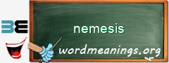 WordMeaning blackboard for nemesis